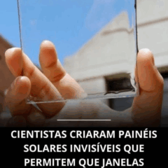 Painéis solares transparentes