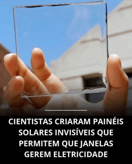 Painéis solares transparentes