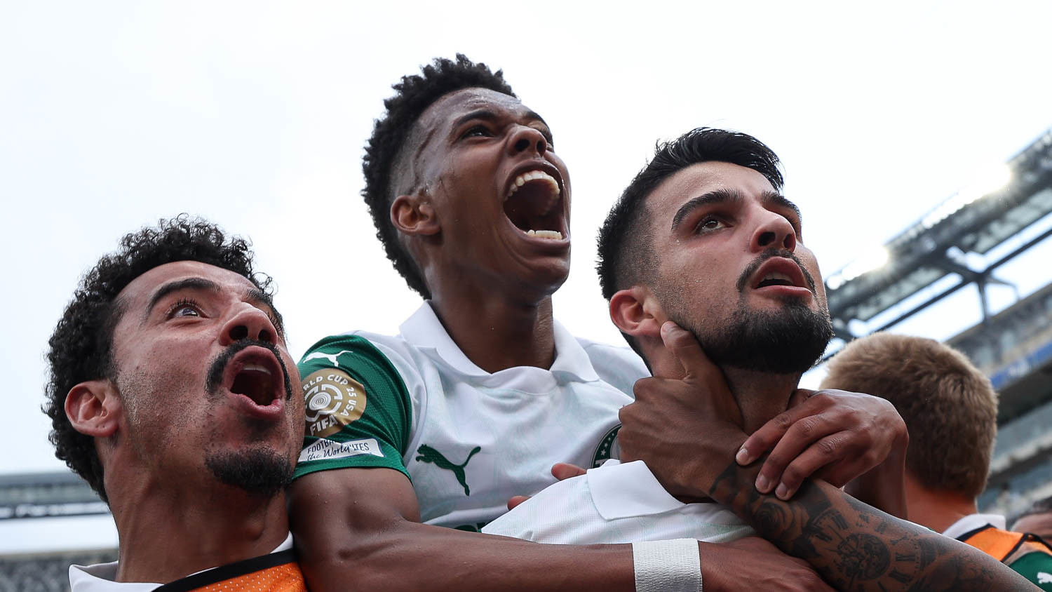 Copa do Mundo de Clubes da FIFA: Palmeiras x Al Ahly-EGI (19/06/2025) O jogador Flaco López, da SE Palmeiras, comemora seu gol contra a equipe do Al Ahly SC, durante partida válida pela fase de grupos, da Copa do Mundo de Clubes da FIFA, no Metlife Stadium. (Foto: Cesar Greco/Palmeiras/by Canon)