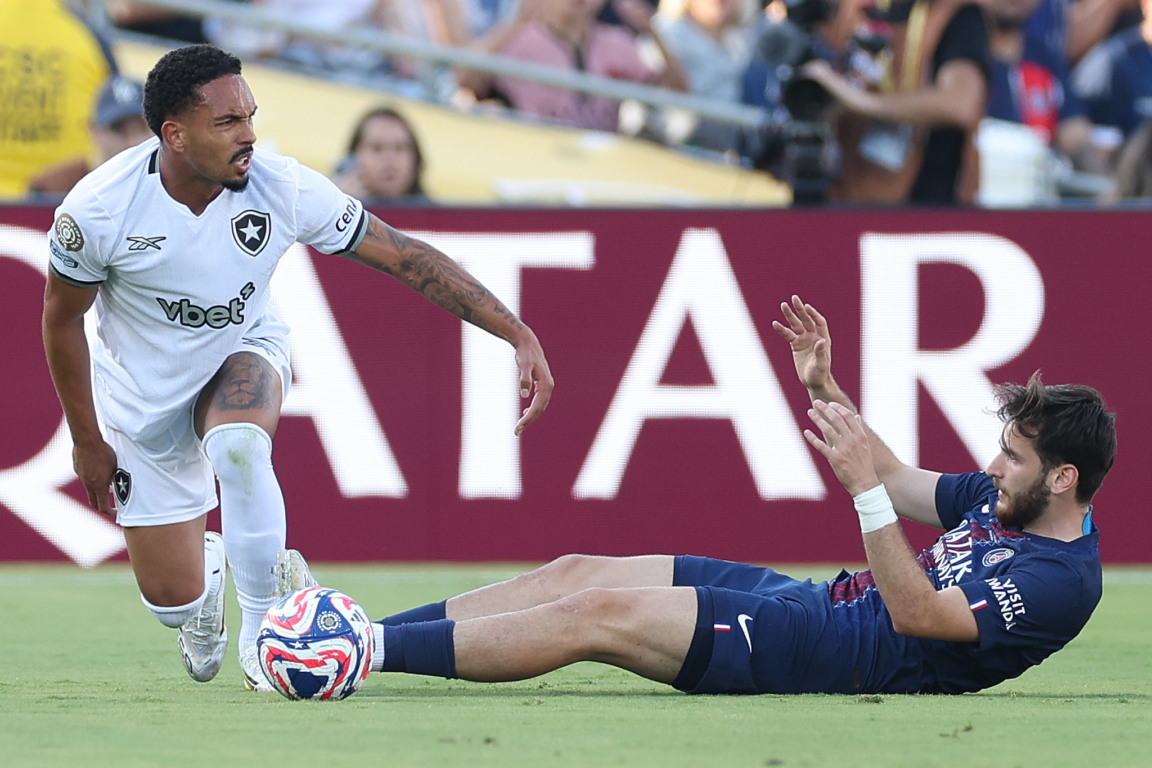 Vitinho. PSG x Botafogo pela Copa do Mundo de Clubes no Estadio Rose Bowl. 19 de Junho de 2025, Pasadena, Estados Unidos Foto: Vitor Silva/Botafogo.