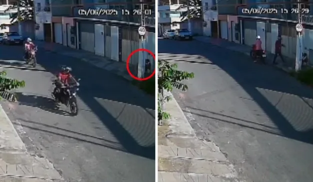 Ladrões de moto assaltam adolescente sentada na calçada em Vila Velha