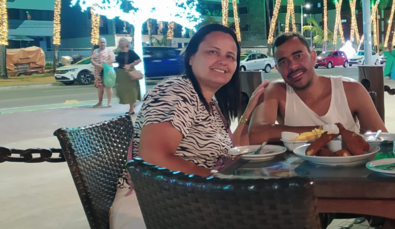 Doadora Maria Gorete Hildefonso e redson Araújo Lima (Foto: arquivo pessoa)