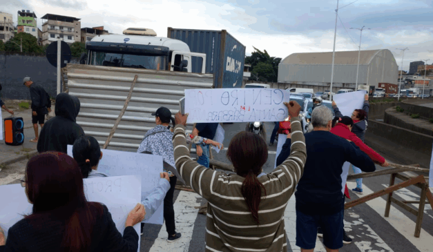 Manifestação Leste Oeste (Foto/reprodução: TV Vitória)