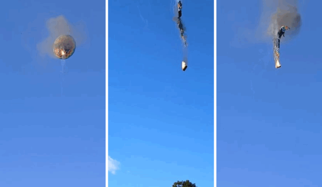 Balão com mais de 20 pessoas pega fogo, despenca no ar e deixa mortos