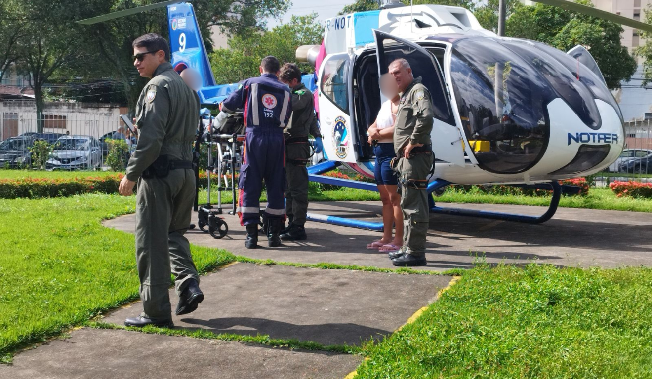 Bebê sofre queimaduras em Pancas