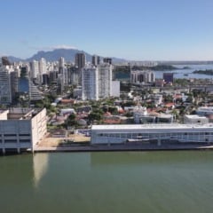 Vista aérea do Cais das Artes