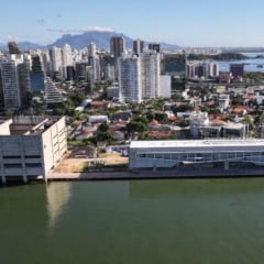 Vista aérea do Cais das Artes