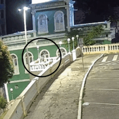 Câmeras da Central de Monitoramento registraram o momento do crime
