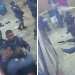 Confusão entre policiais militares e donos de distribuidora na Serra