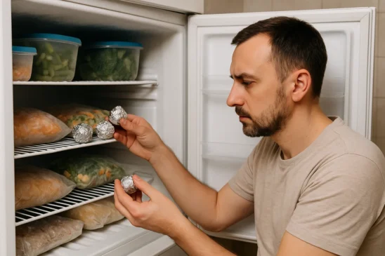 Descubra o motivo do truque com bolinhas de papel-alumínio no freezer