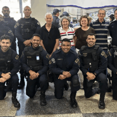 Família de transplantado visita Guarda Municipal