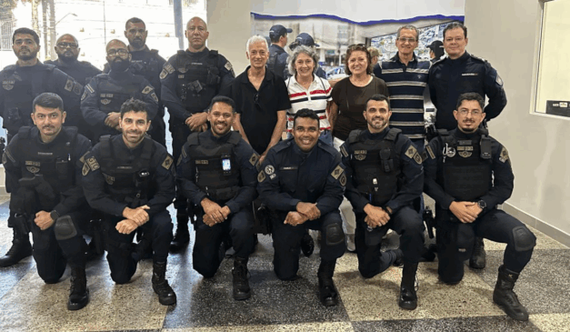 Família de transplantado visita Guarda Municipal