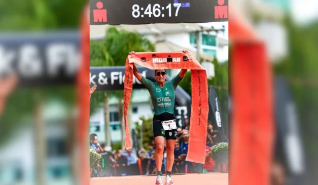 Pâmella Oliveira no Ironman Brasil 2025. 01/06/2025. Florianópolis