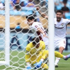 Kano abriu o placar para o Fluminense no primeiro tempo. Foto: Marcelo Gonçalves/Fluminense FC