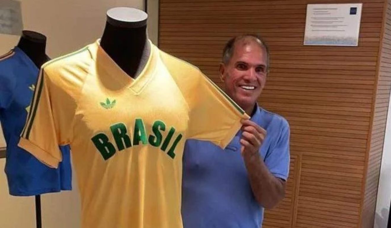 Geovani Silva com a camisa da seleção brasileira olímpica