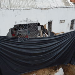 Parte de residência desaba em Colatina (Foto: Prefeitura de Colatina)