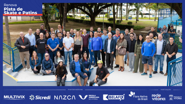 Veja fotos da entrega da pista de skate e patins da Praça dos Namorados