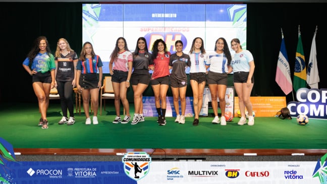 Desfile de musas e mais novidades: veja fotos do lançamento da Copa Vitória das Comunidades