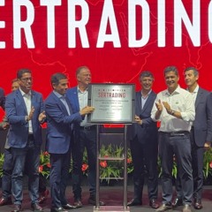 Governador Renato Casagrande, chairman do BTG Pactual André Esteves e outras autoridades inauguraram centro automotivo em Cariacica. Crédito: Thiago Soares