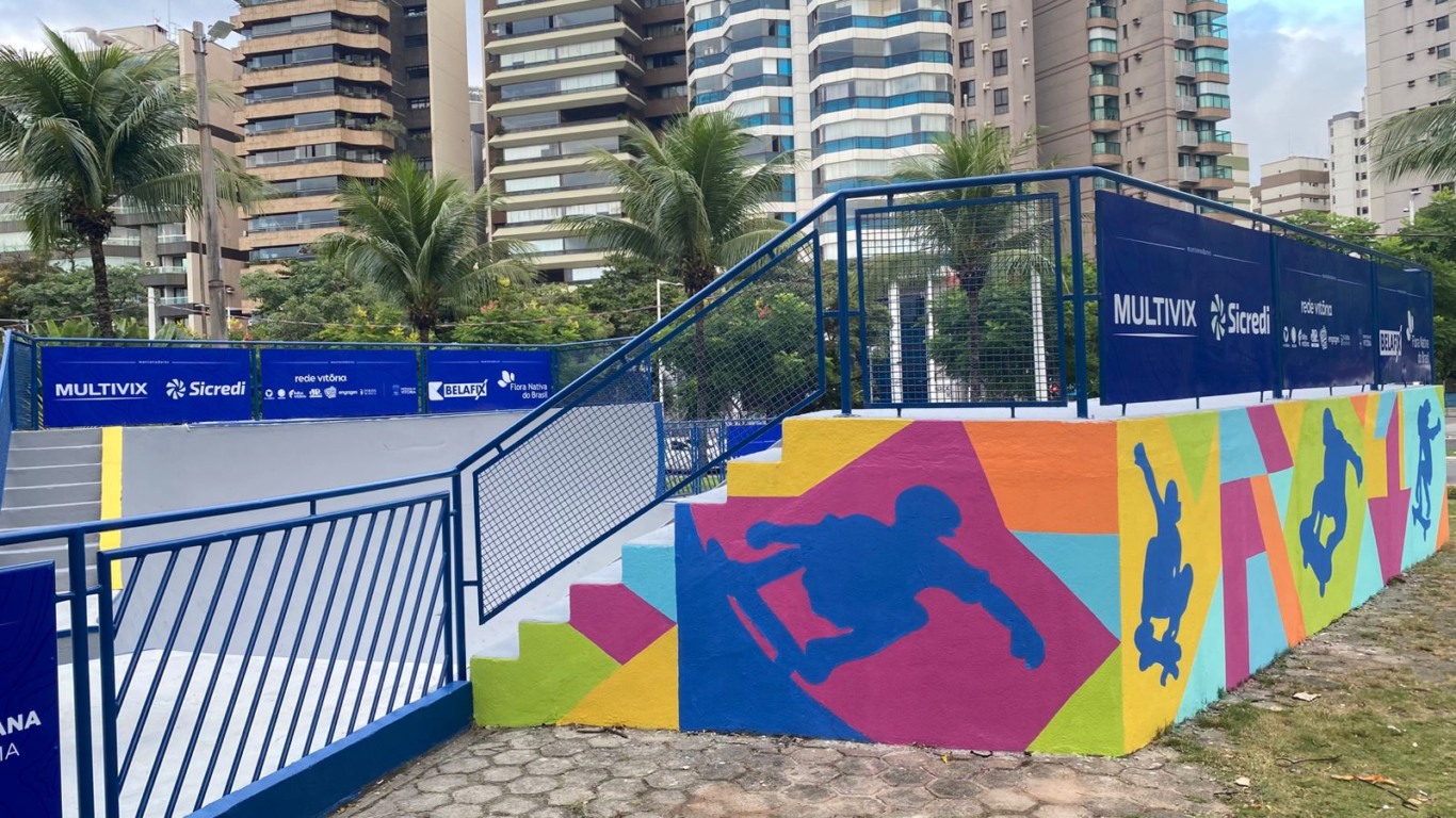Inauguração da pista de skate e patins