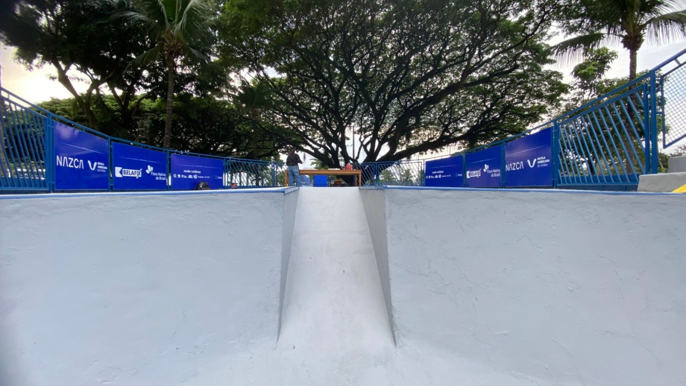 Inauguração da pista de skate e patins