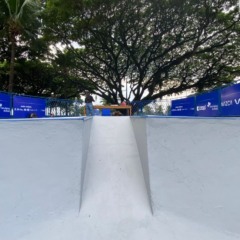 Inauguração da pista de skate e patins