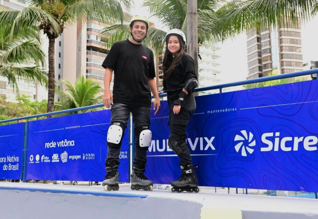 Inauguração da pista de skate e patins