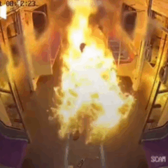 Incêndio em metrô