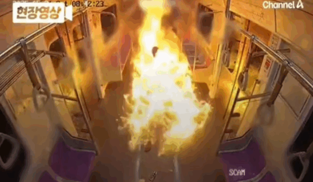 Incêndio em metrô