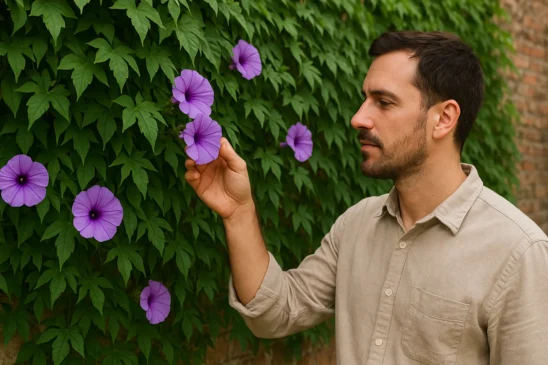 Ipomoea cairica a trepadeira que cobre muros comuns em apenas 3 semanas