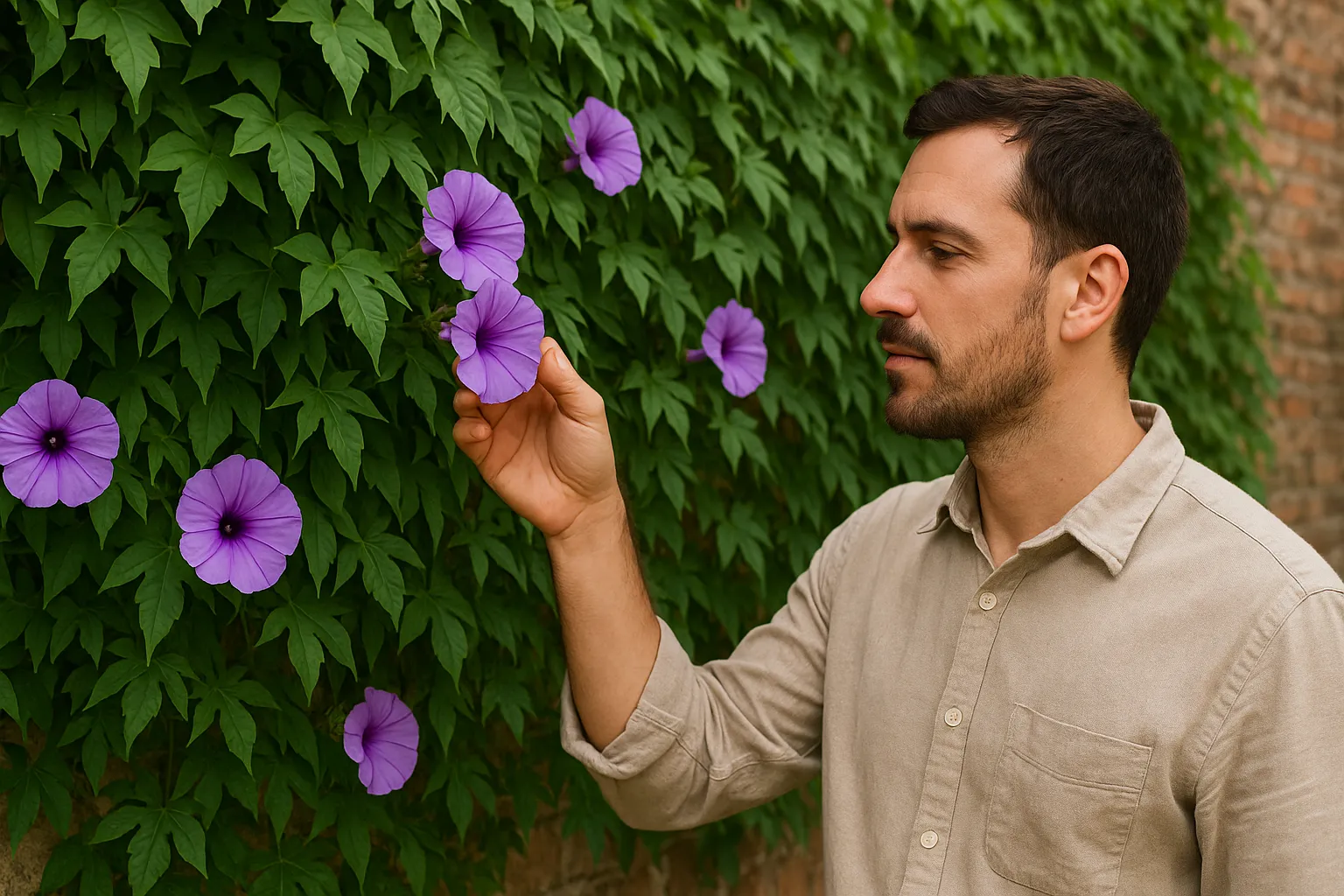 Ipomoea cairica a trepadeira que cobre muros comuns em apenas 3 semanas
