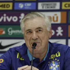 Coletiva do técnico Carlo Ancelotti.