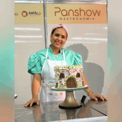 Mariana Gama e o Melhor Bolo Confeitado do ES. Foto: Acervo pessoal