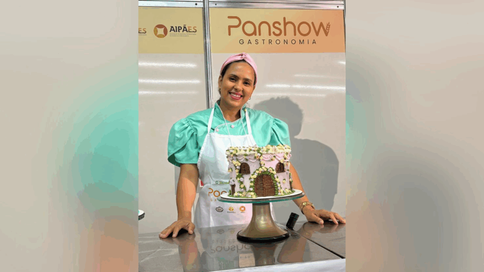 Mariana Gama e o Melhor Bolo Confeitado do ES. Foto: Acervo pessoal