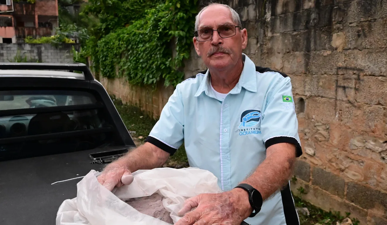 Iberê Sassi, ambientalista e fundador do Instituto Goiamum.
