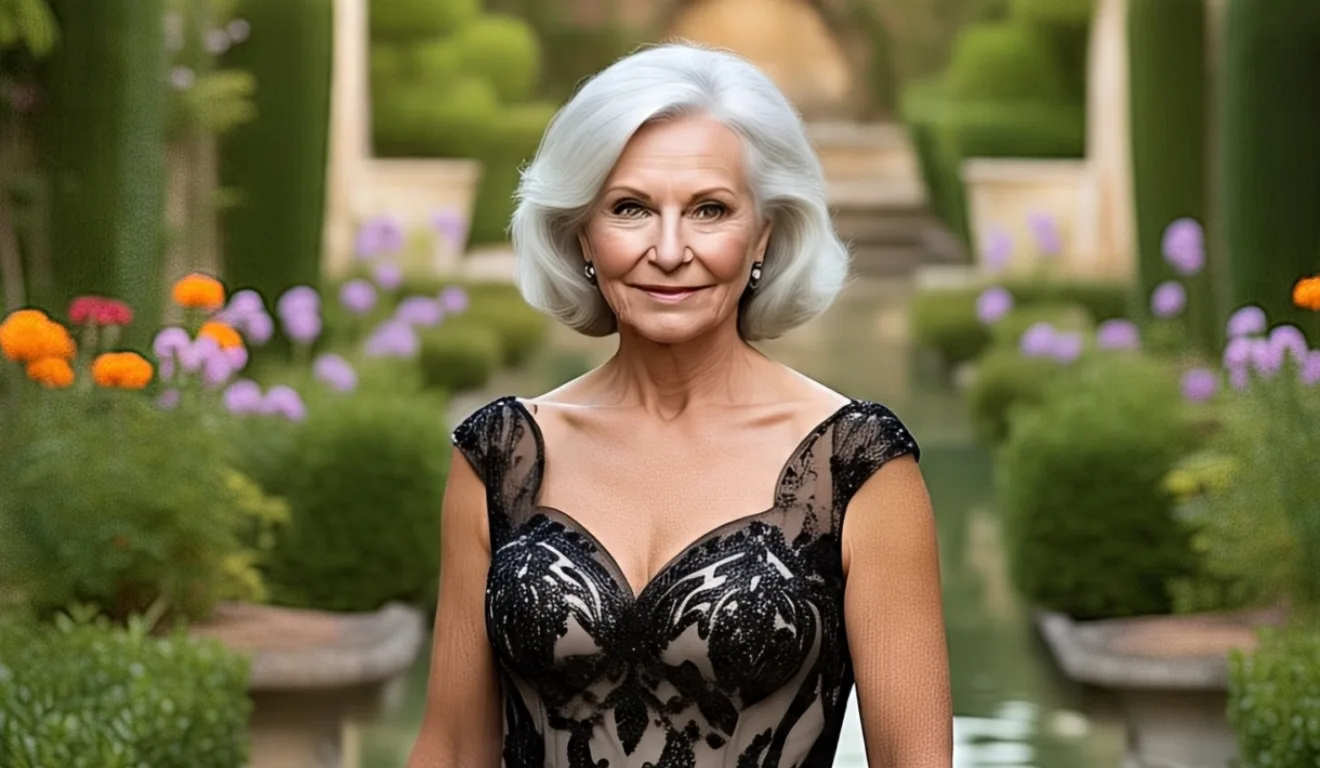 Mulher de cabelo branco/Meta IA