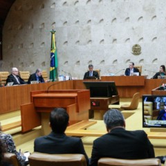 Sessão no plenário do Supremo Tribunal Federal STF