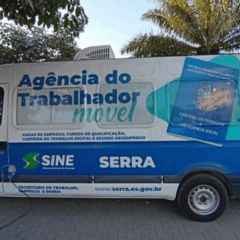 O Sine Móvel estará em Jardim Carapina e no Terminal de Laranjeiras. Foto: Eduardo Barreto/Reprodução/Prefeitura da Serra