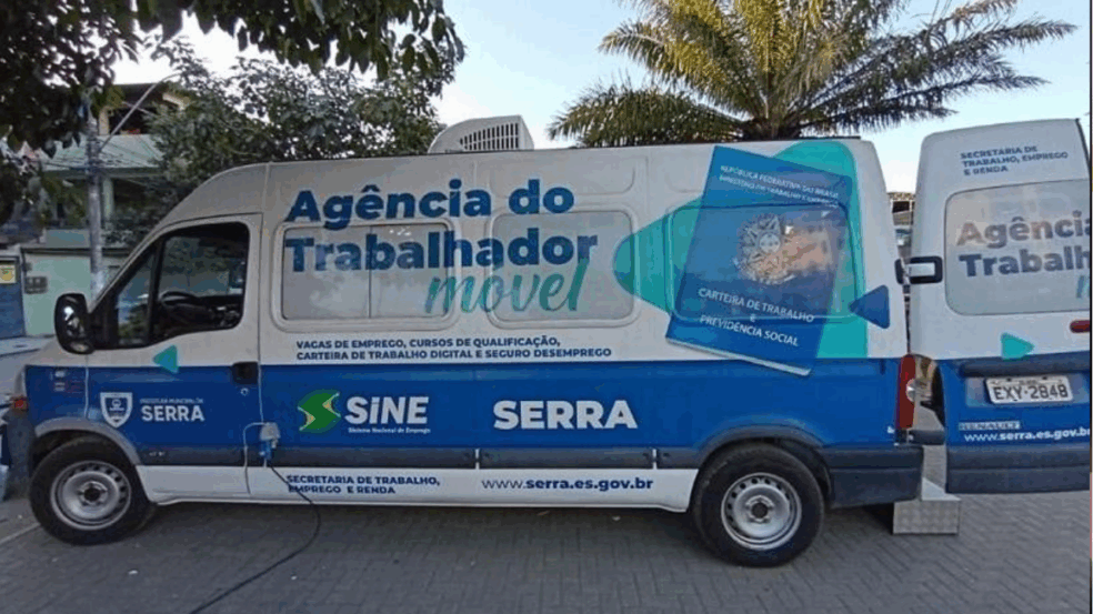 O Sine Móvel estará em Jardim Carapina e no Terminal de Laranjeiras. Foto: Eduardo Barreto/Reprodução/Prefeitura da Serra