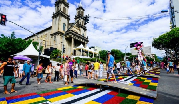 Tapete de Corpus Christi em Castelo