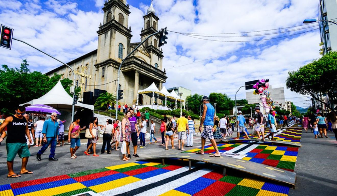 Tapete de Corpus Christi em Castelo