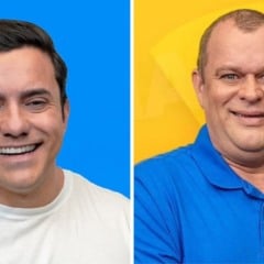 O prefeito Tiago Rocha e o vice Rogério Lauret, de São Gabriel da Palha. Foto: Redes sociais