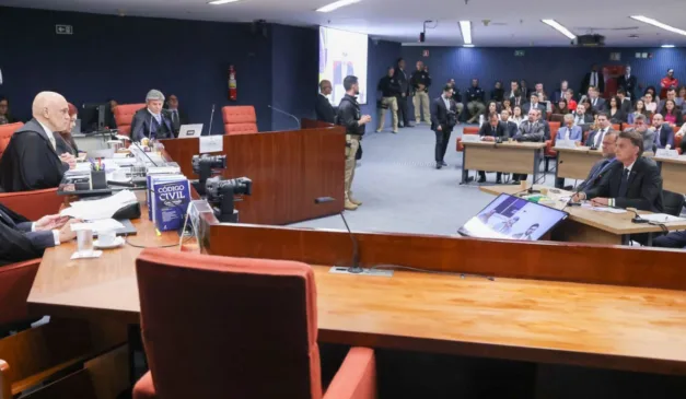 Bolsonaro e Moraes frente a frente no STF