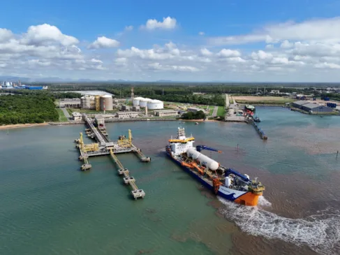 Porto de Barra do Riacho: VPorts já procura parceiros para operar nova área enquanto espera licença. Crédito: Divulgação