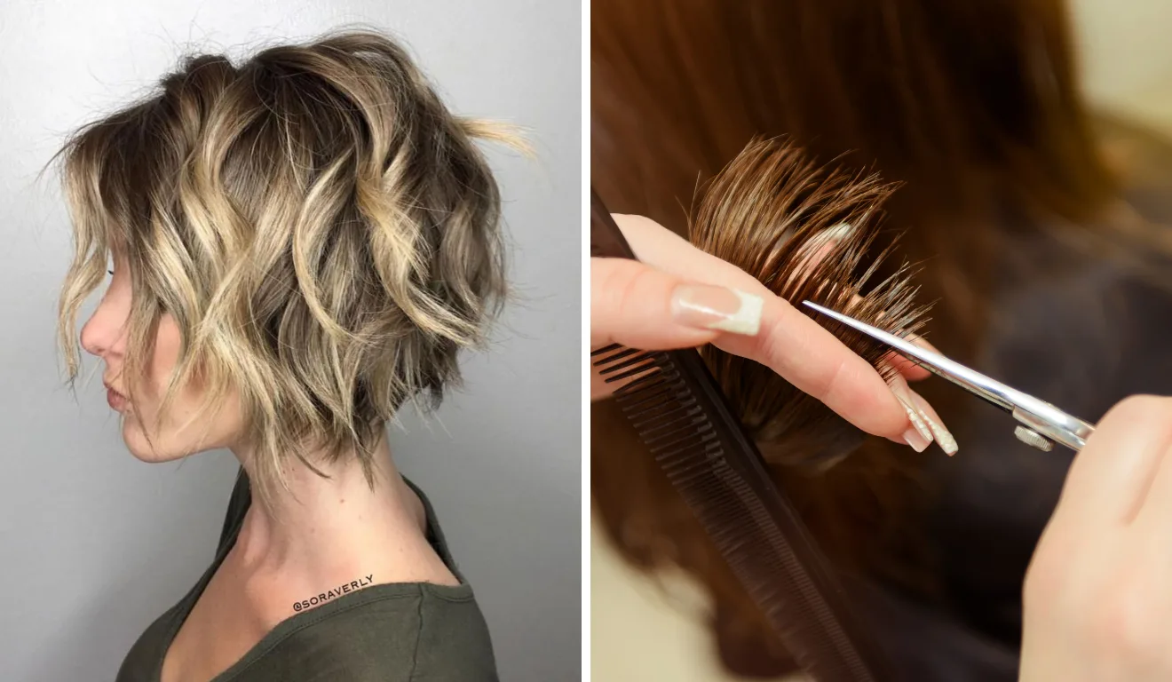 Corte Wavy Bob/Reprodução Pinterest/Canva