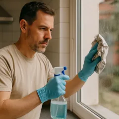 Esse truque com jornal velho elimina gordura de vidros da cozinha