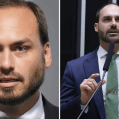 Carlos e Eduardo Bolsonaro vão prestar depoimento em processo que apura trama golpista (Foto: Reprodução / Instagram e Vinicius Loures/Câmara dos Deputados)
