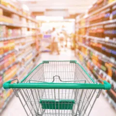 Carrinho de compras de supermercado