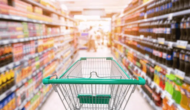 Carrinho de compras de supermercado
