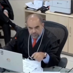 Desembargador Amilcar Roberto Bezerra Guimarães, do Tribunal de Justiça do Pará, durante sessão de julgamento Foto: Reprodução